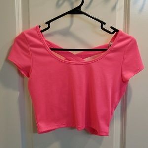 Neon Pink Crop Top